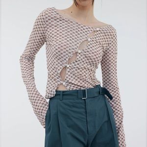 Source Unknown Checkered Top